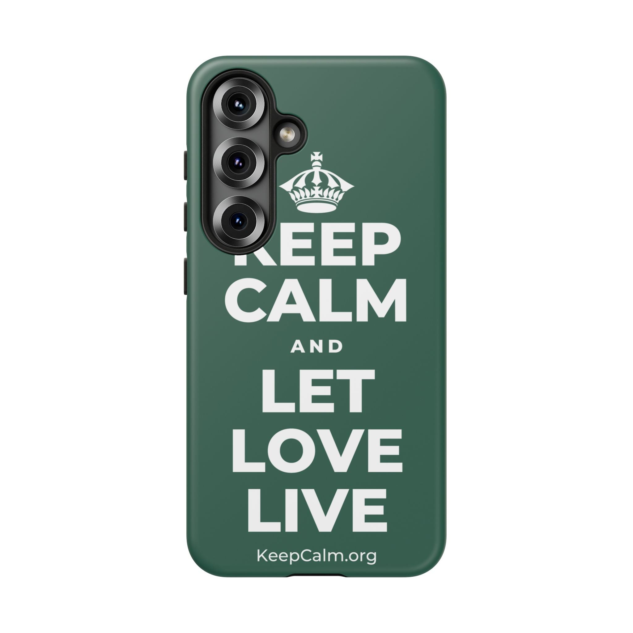 KEEP CALM AND LET LOVE LIVE Phone Case