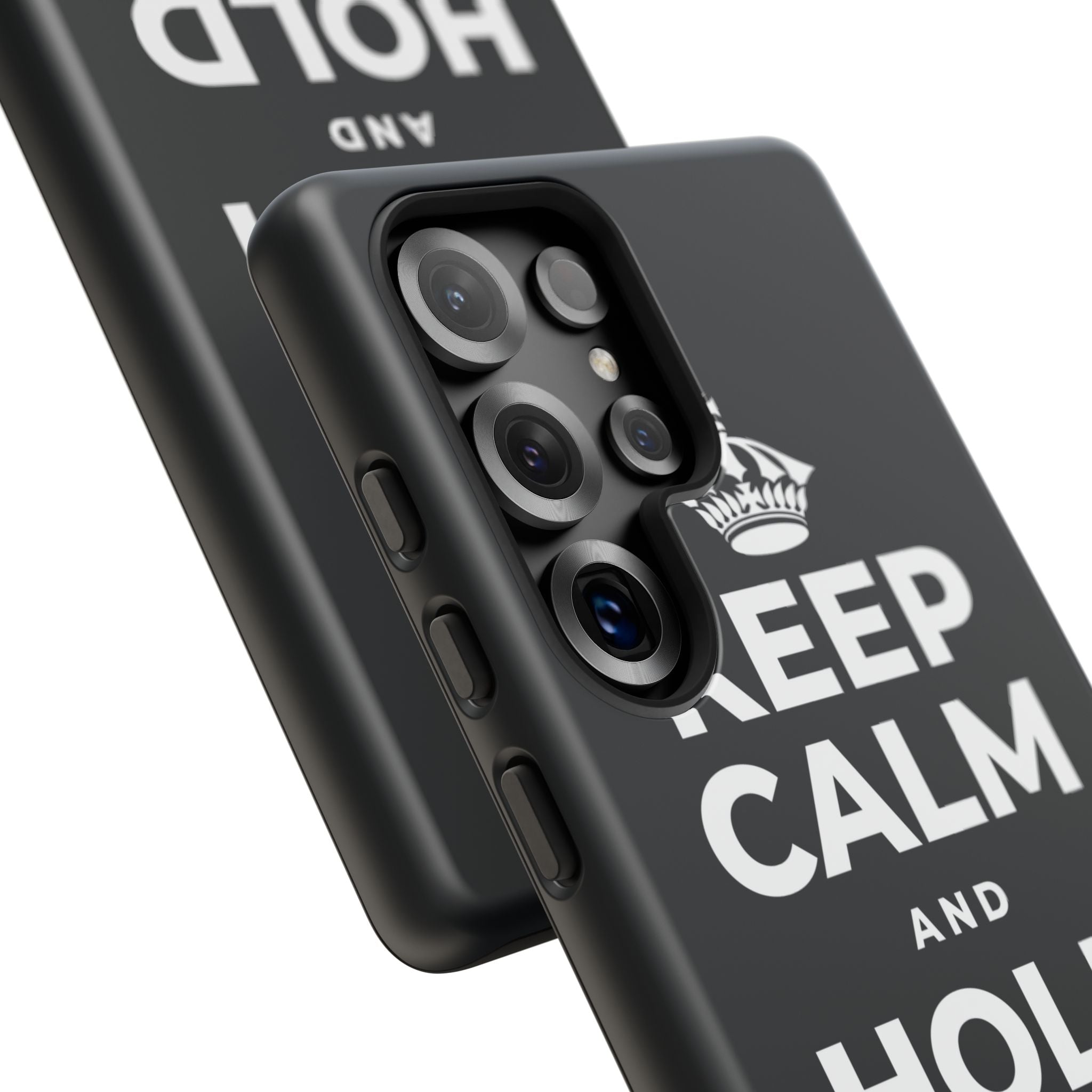 KEEP CALM AND HOLD THE DOOR Phone Case (Dark)
