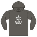 KEEP CALM AND TAKE A WALK Organic Hoodie Tee