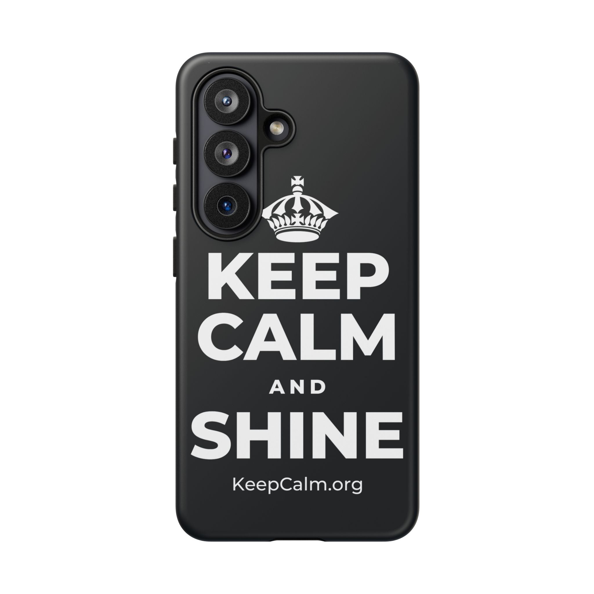 KEEP CALM AND SHINE Phone Case (Dark)