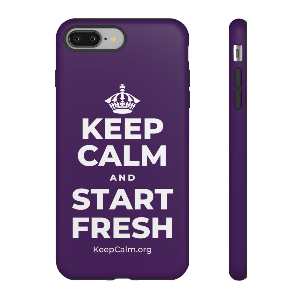 KEEP CALM AND START FRESH Phone Case
