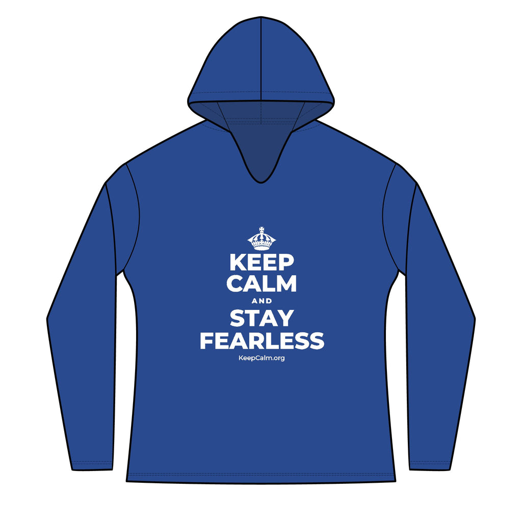 KEEP CALM AND STAY FEARLESS Women's Long Sleeve Hoodie