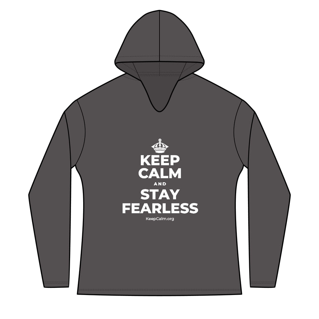 KEEP CALM AND STAY FEARLESS Women's Long Sleeve Hoodie