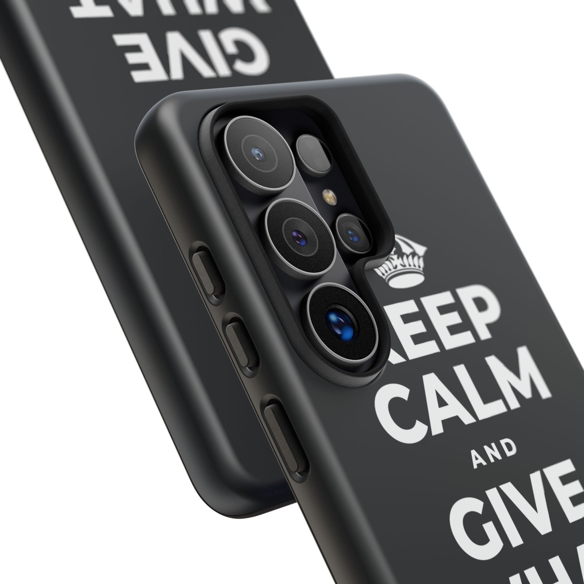 KEEP CALM AND GIVE WHAT YOU CAN Phone Case (Dark)