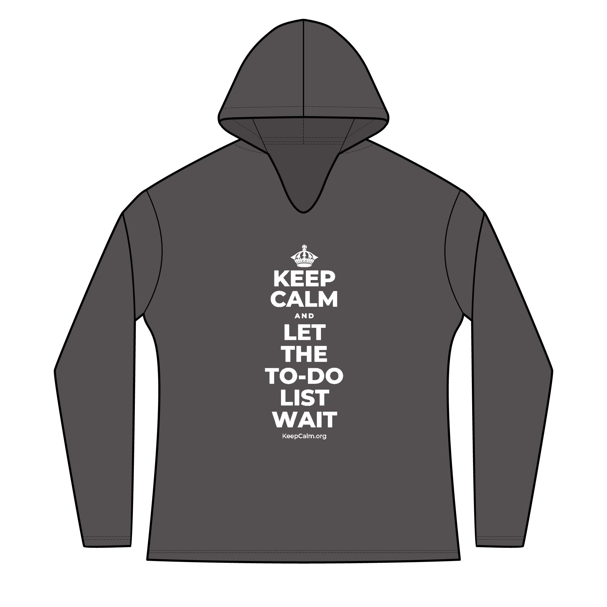 KEEP CALM AND LET THE TO-DO LIST WAIT Women's Long Sleeve Hoodie