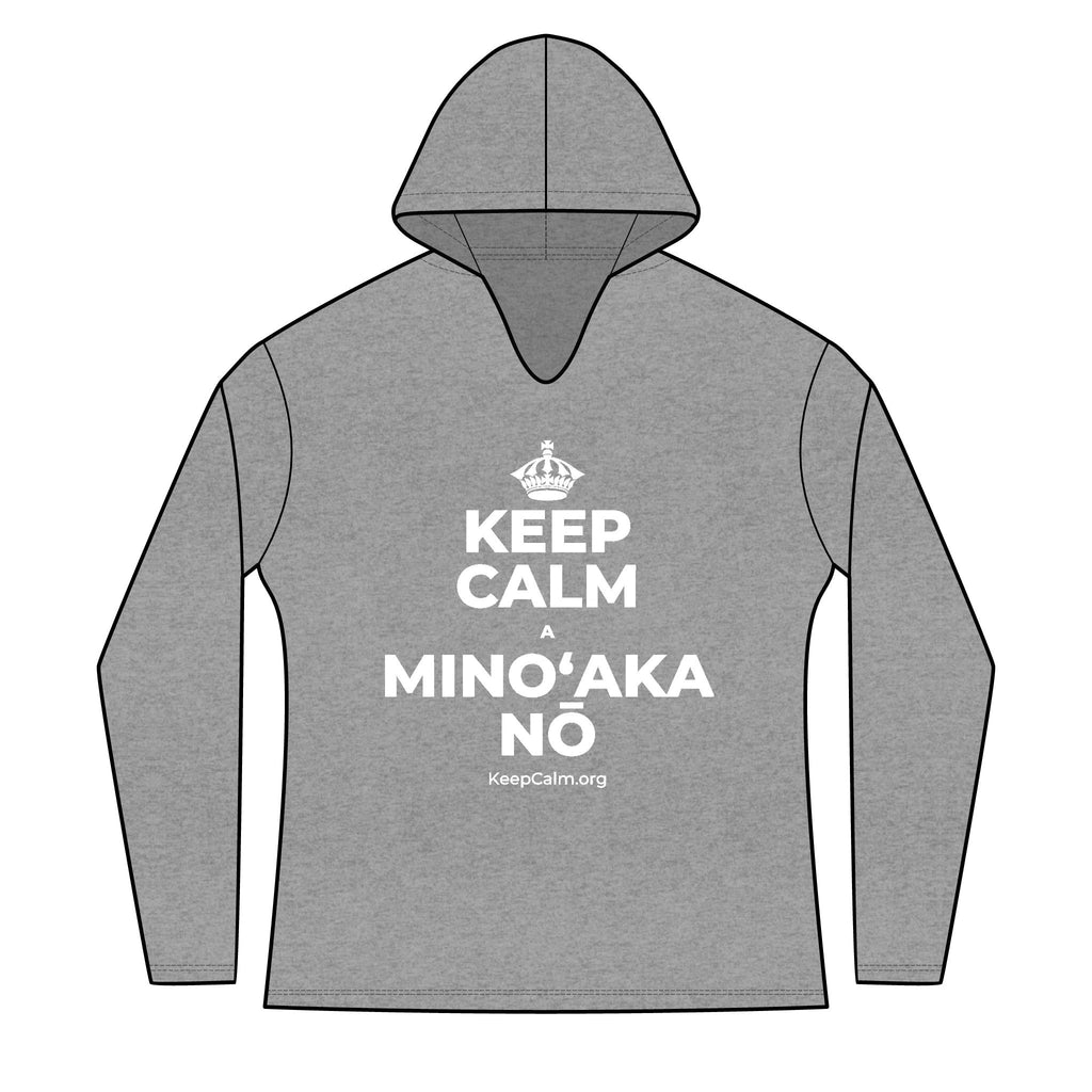KEEP CALM A MINOʻAKA NŌ Women's Long Sleeve Hoodie