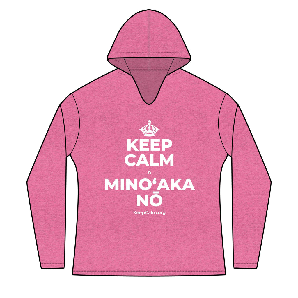 KEEP CALM A MINOʻAKA NŌ Women's Long Sleeve Hoodie