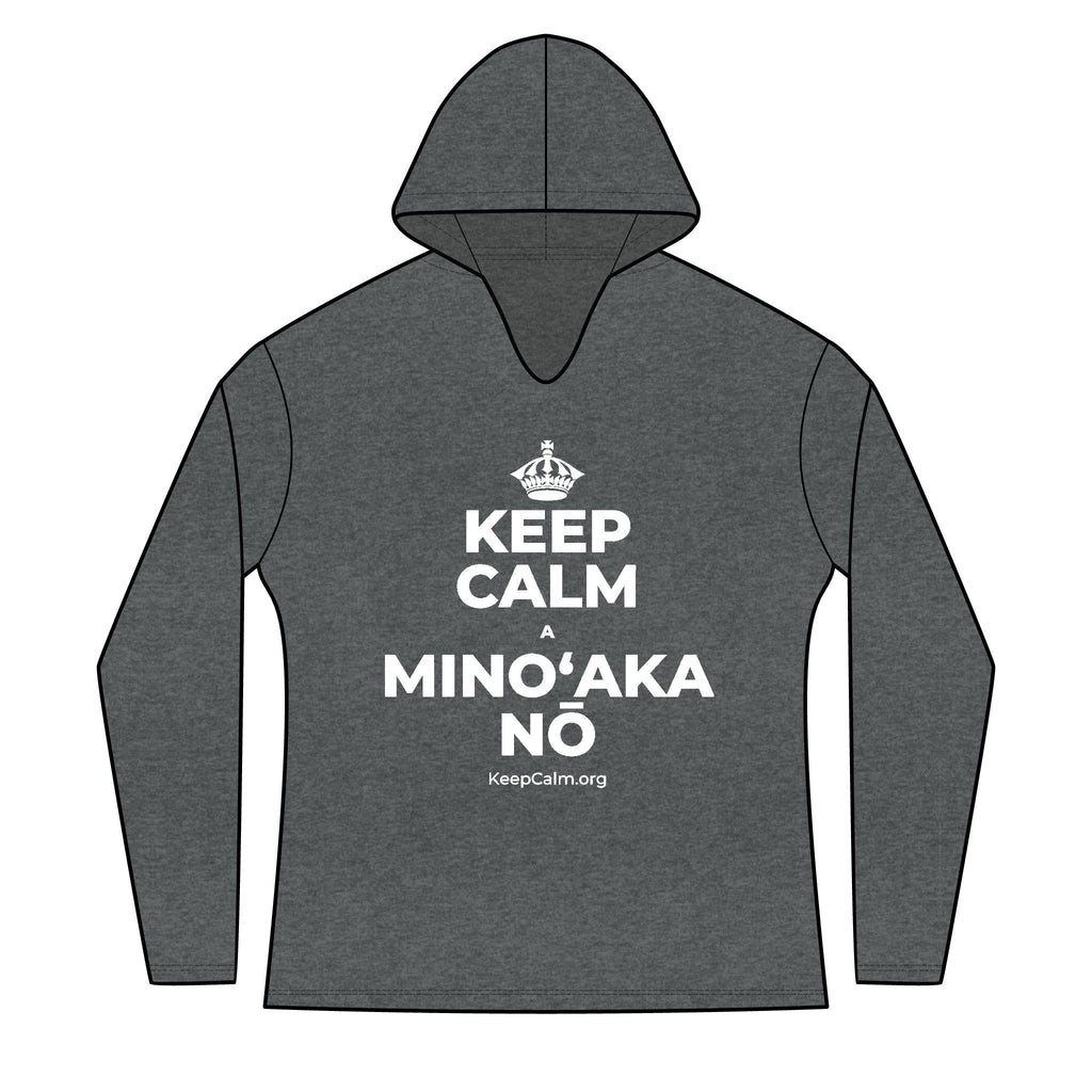 KEEP CALM A MINOʻAKA NŌ Women's Long Sleeve Hoodie