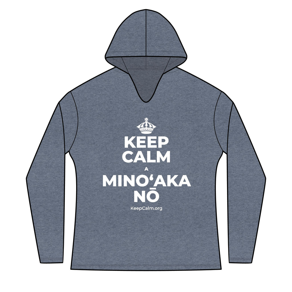 KEEP CALM A MINOʻAKA NŌ Women's Long Sleeve Hoodie