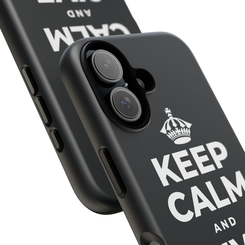 KEEP CALM AND GIVE GRACE Phone Case (Dark)