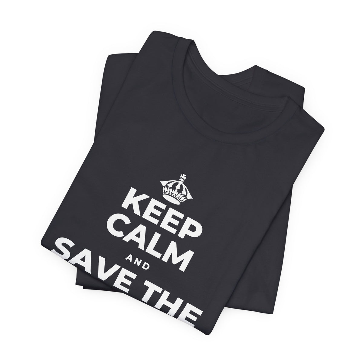 KEEP CALM AND SAVE THE DRAMA FOR YOUR 🦙 T-Shirt (Baby Blue–Silver)