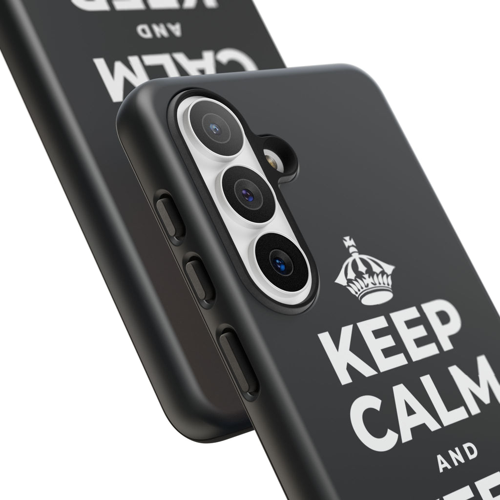KEEP CALM AND KEEP WINNING Phone Case (Dark)