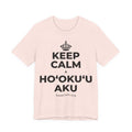 KEEP CALM A HOʻOKUʻU AKU T-Shirt (Soft Cream–Heather Mauve)