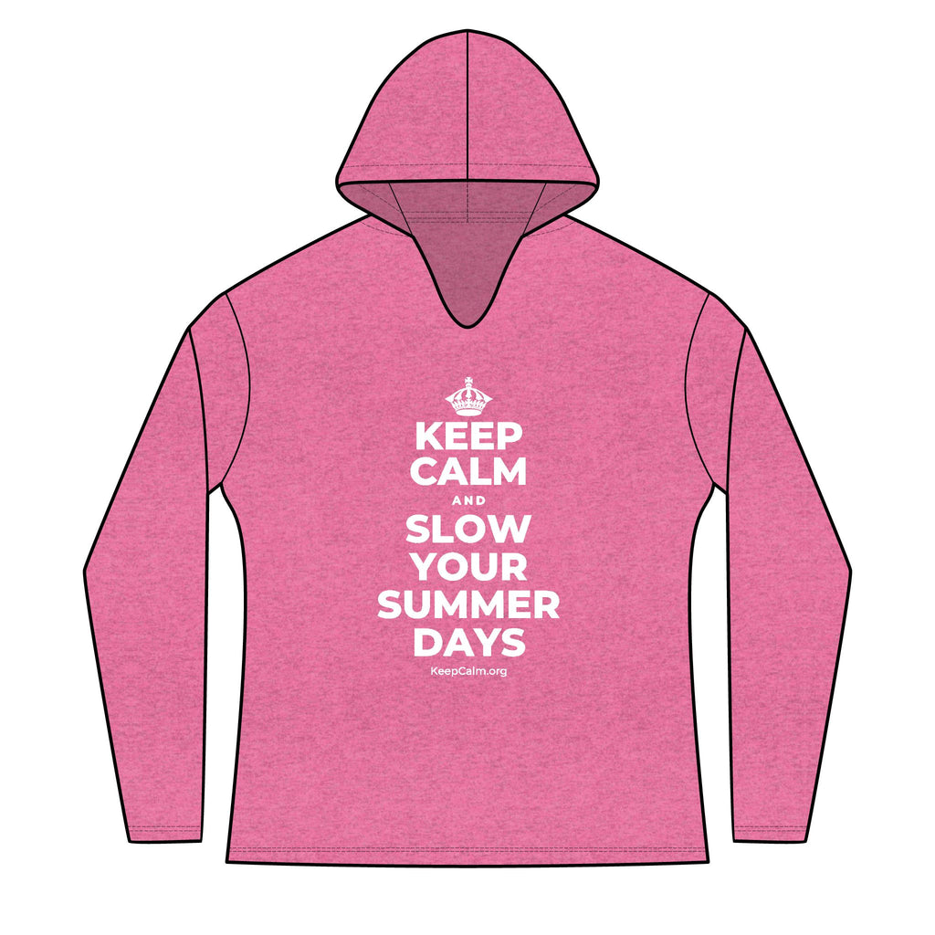 KEEP CALM AND SLOW YOUR SUMMER DAYS Women's Long Sleeve Hoodie