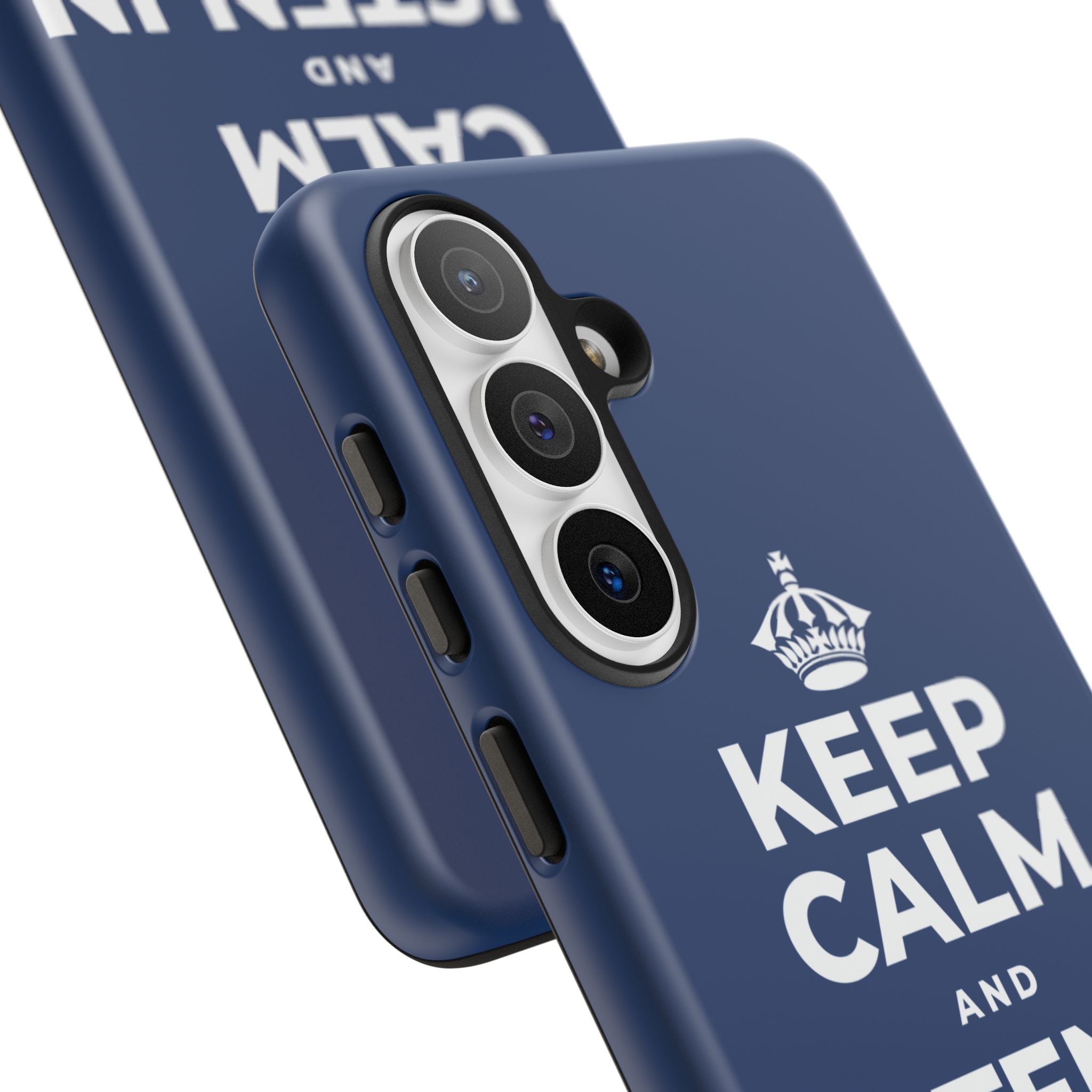 KEEP CALM AND LISTEN IN THE DARK Phone Case