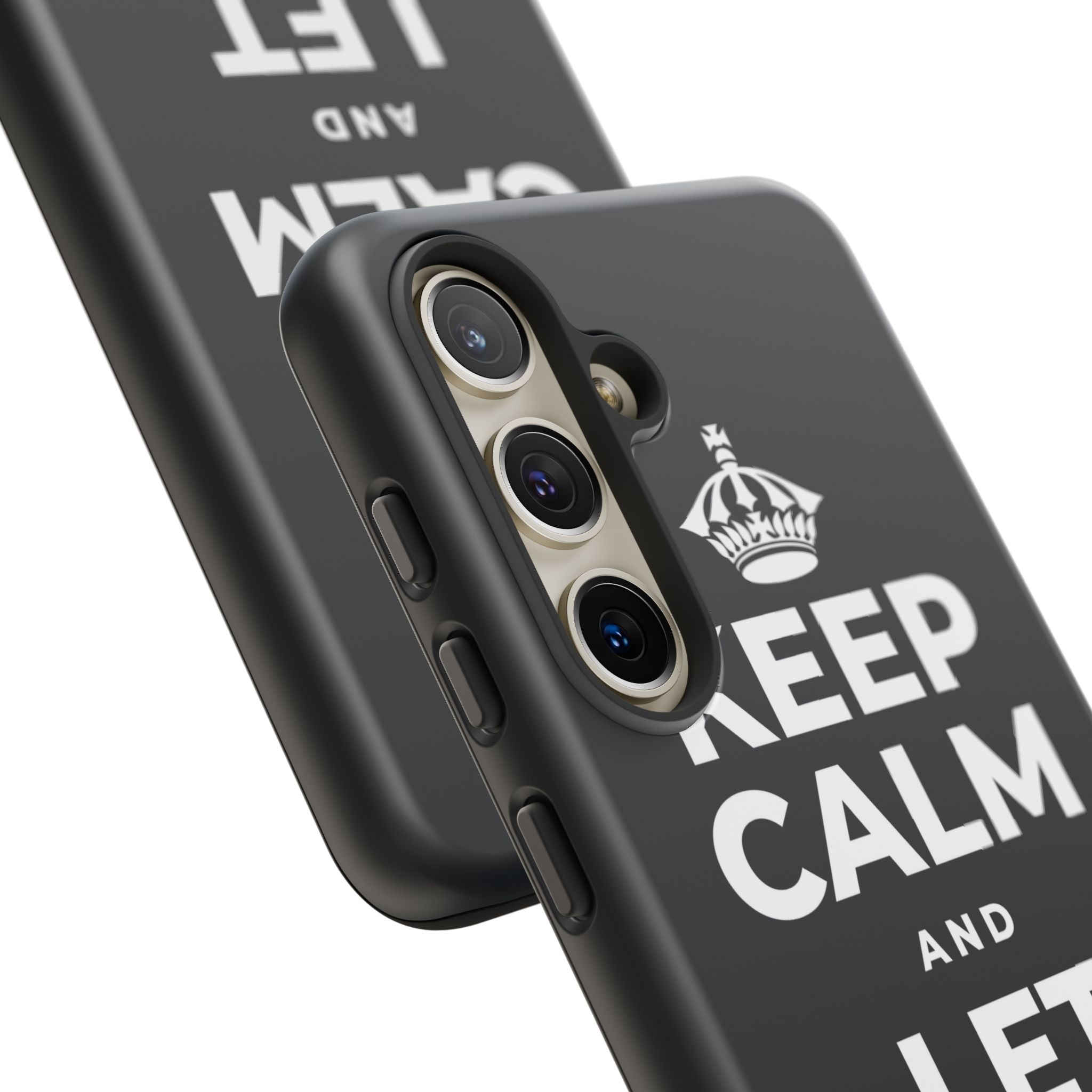 KEEP CALM AND LET PEOPLE IN Phone Case (Dark)