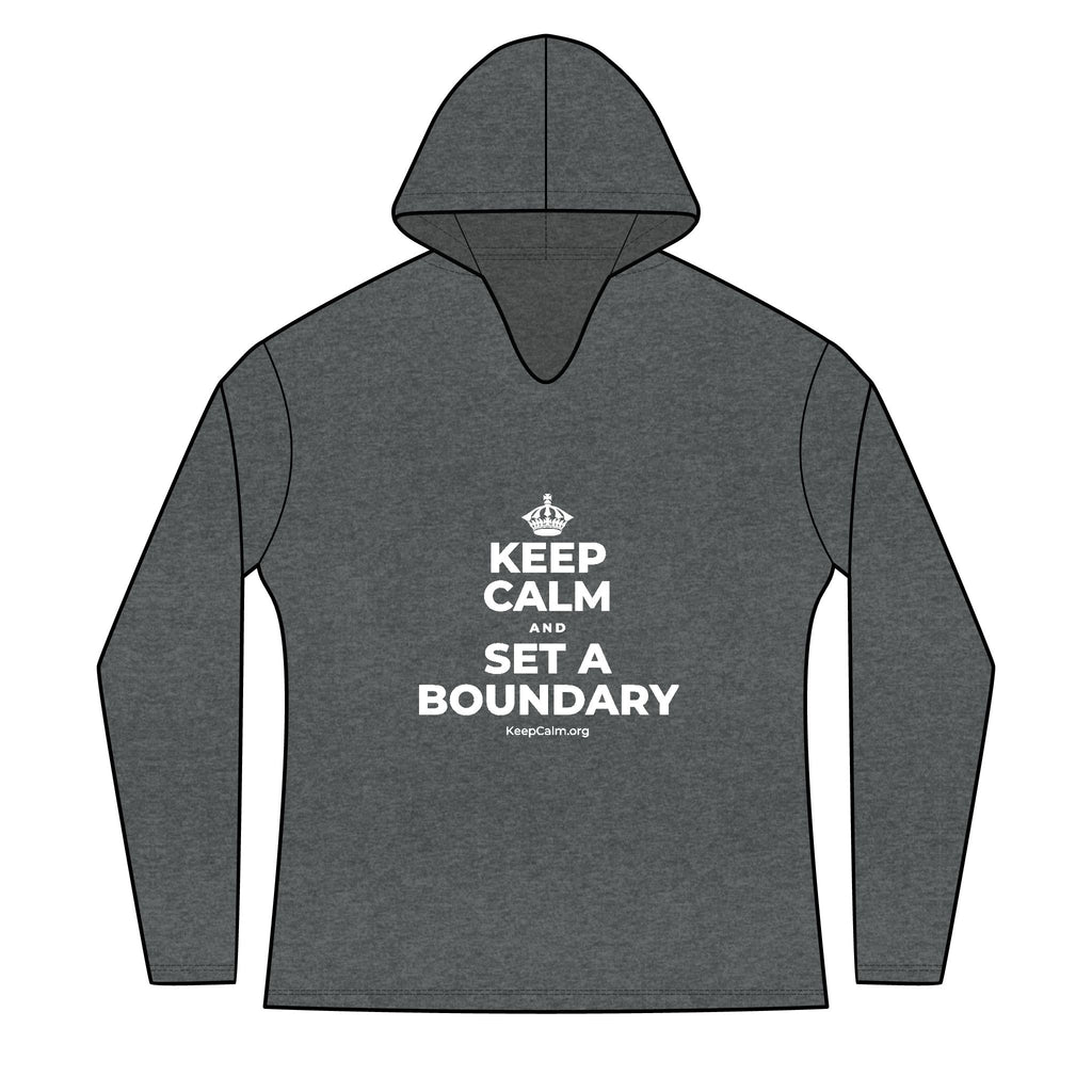KEEP CALM AND SET A BOUNDARY Women's Long Sleeve Hoodie