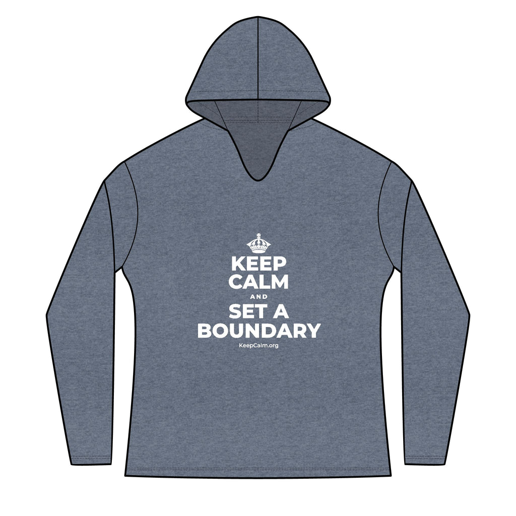 KEEP CALM AND SET A BOUNDARY Women's Long Sleeve Hoodie