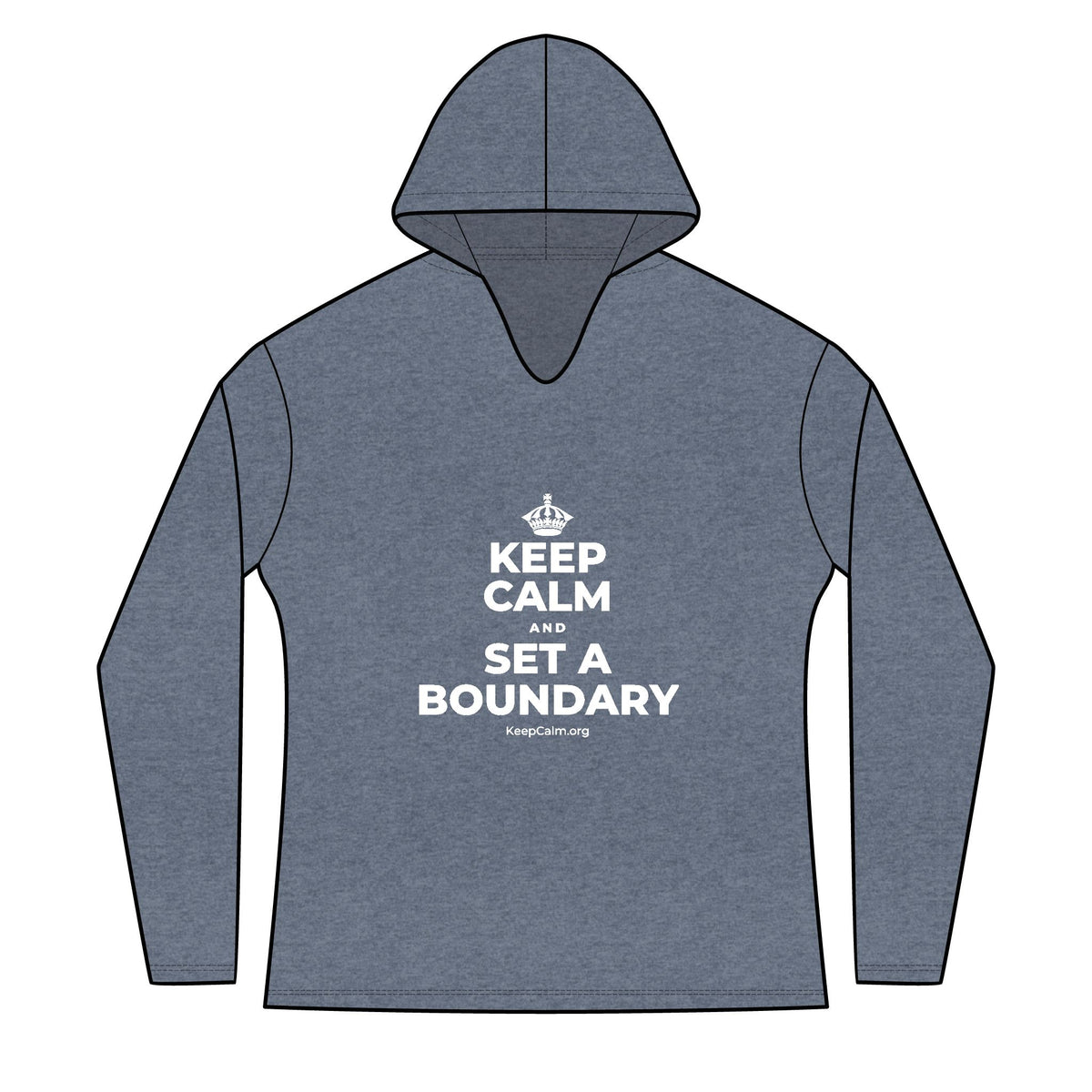 KEEP CALM AND SET A BOUNDARY Women's Long Sleeve Hoodie