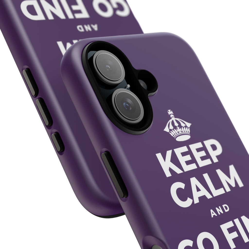 KEEP CALM AND GO FIND NEW SOUNDS Phone Case