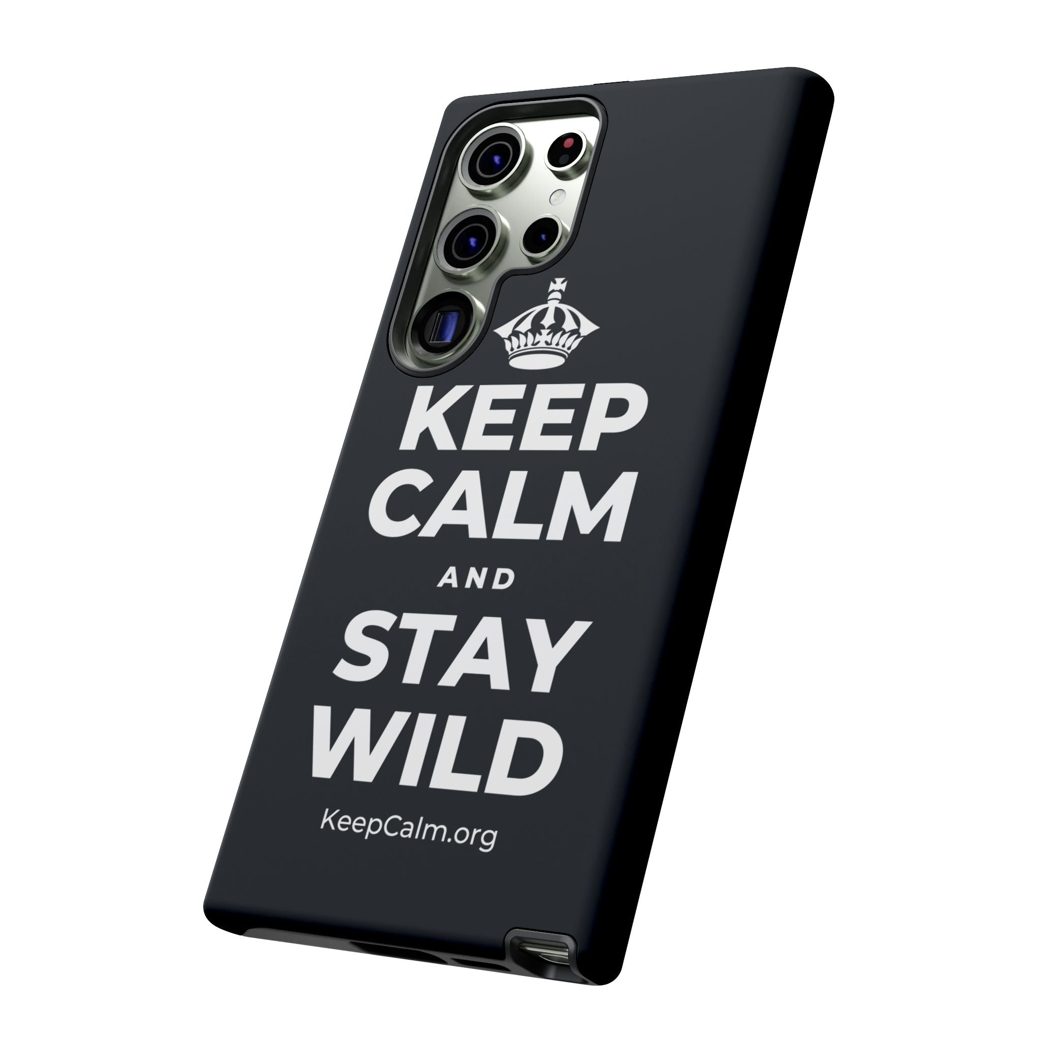 KEEP CALM AND STAY WILD Phone Case (Dark)