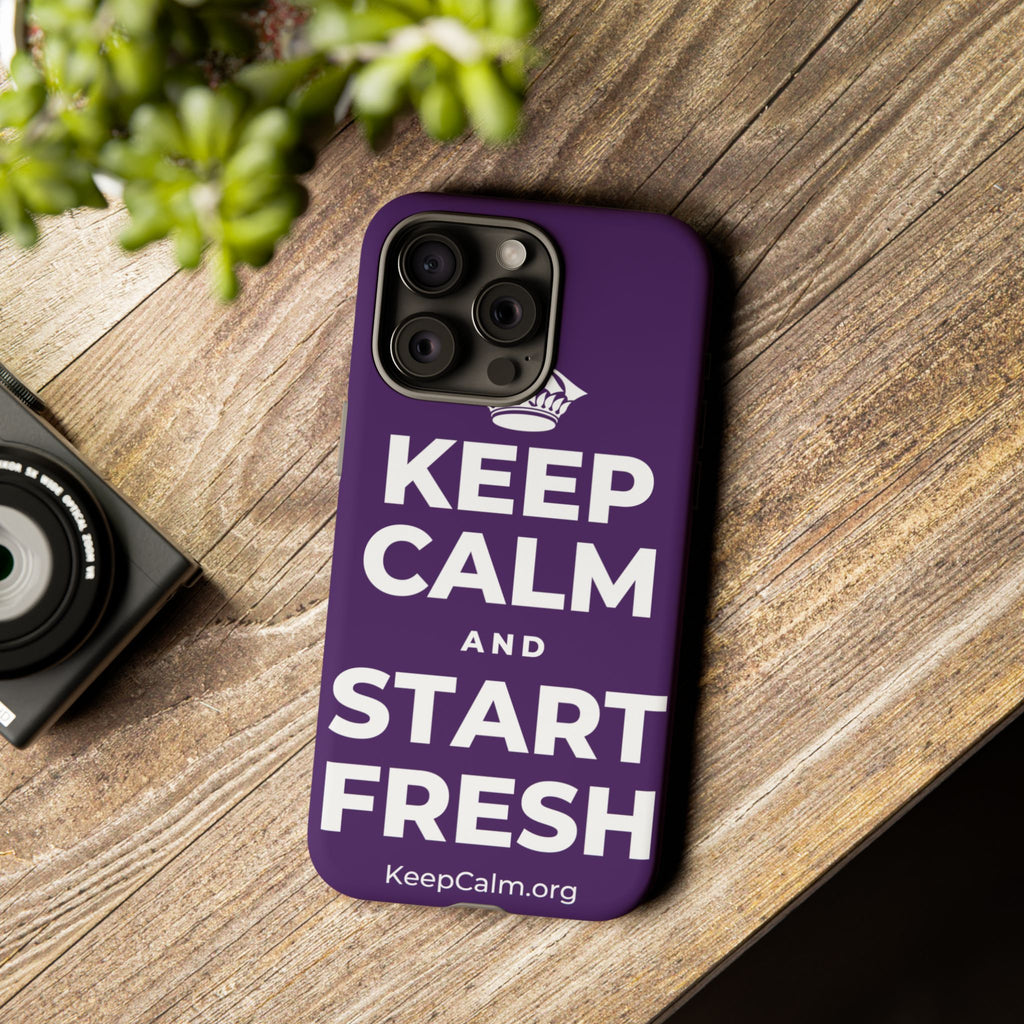 KEEP CALM AND START FRESH Phone Case