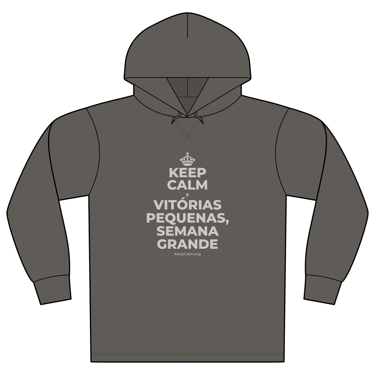 KEEP CALM E VITÓRIAS PEQUENAS, SEMANA GRANDE Organic Hoodie Tee