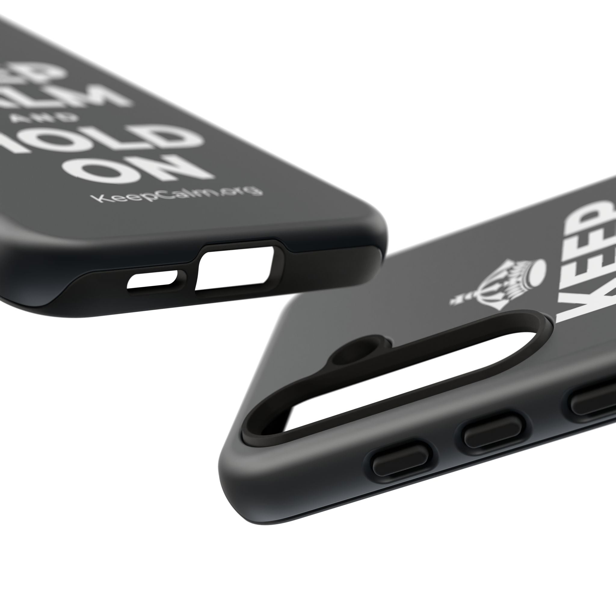 KEEP CALM AND HOLD ON Phone Case (Dark)