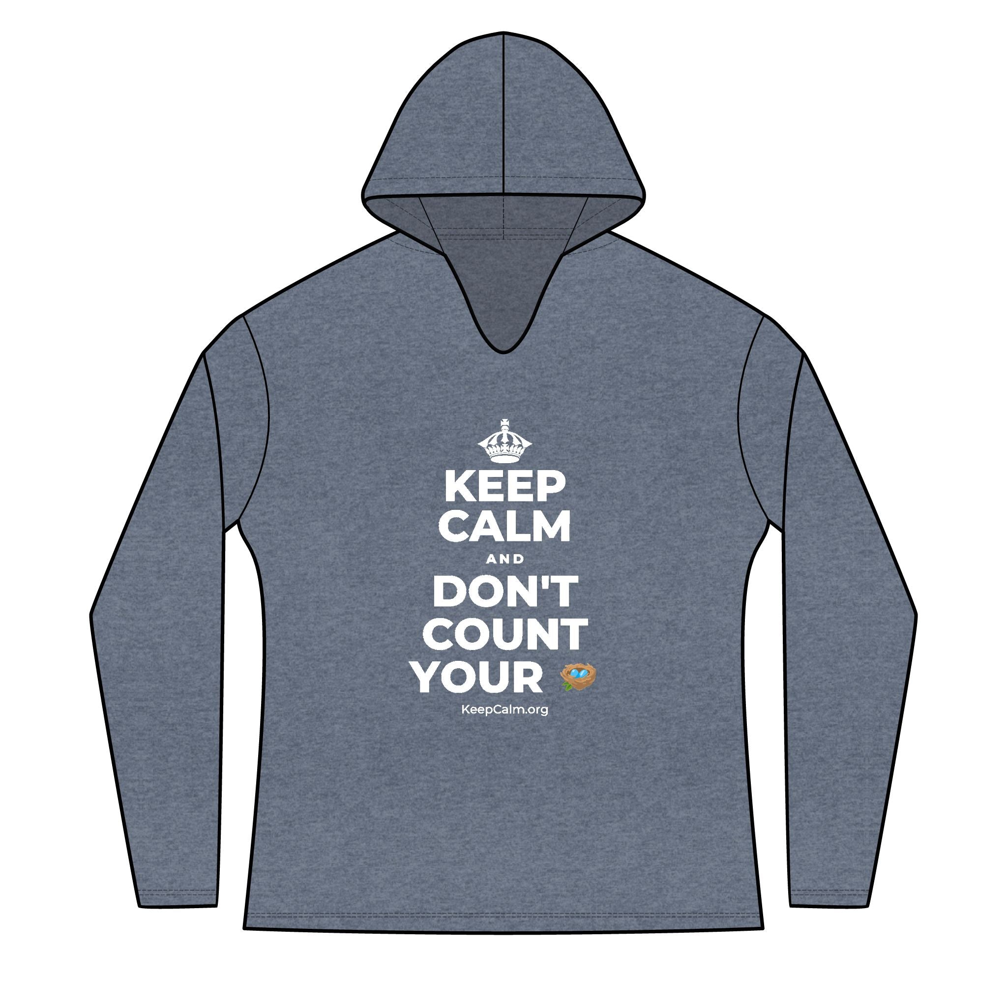 KEEP CALM AND DON'T COUNT YOUR 🪺 Women's Long Sleeve Hoodie