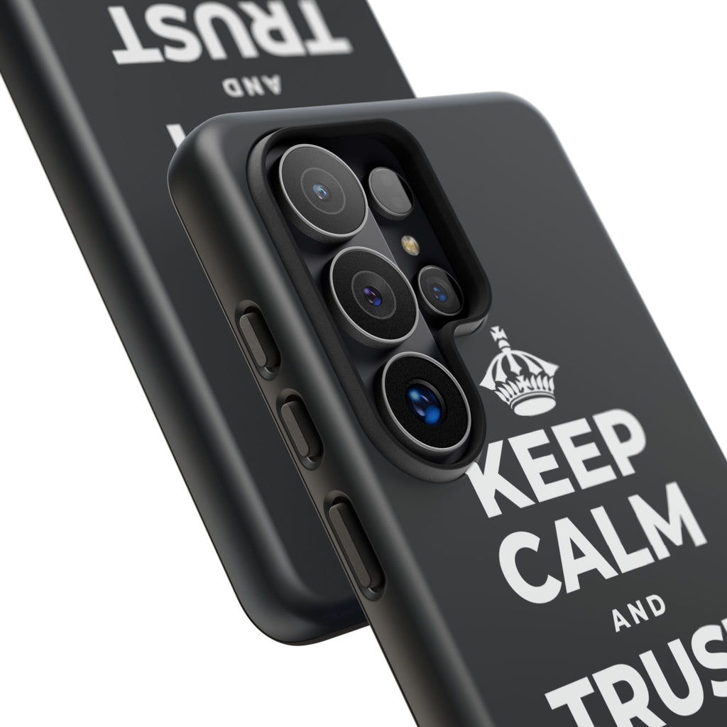 KEEP CALM AND TRUST THE PROCESS Phone Case (Dark)