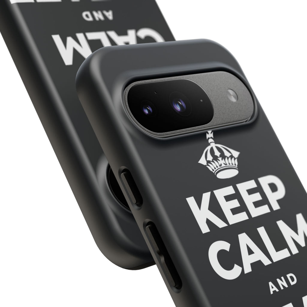 KEEP CALM AND CREATE MORE Phone Case (Dark)