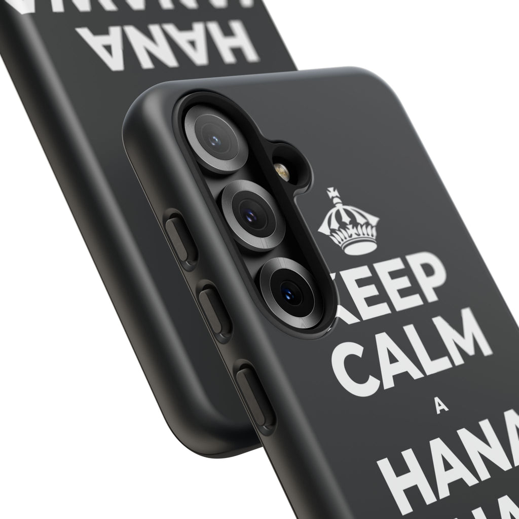 KEEP CALM A HANA MANAWA E PĀʻANI AI Phone Case (Dark)