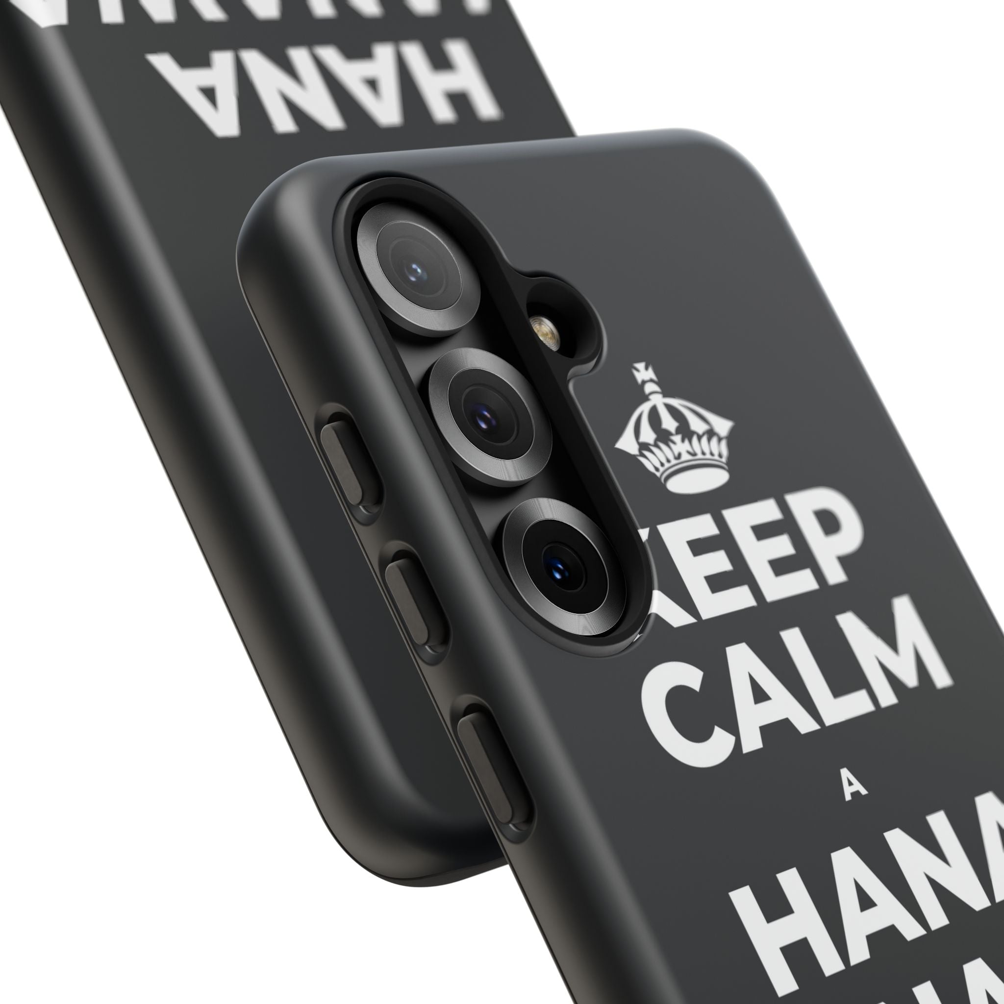KEEP CALM A HANA MANAWA E PĀʻANI AI Phone Case (Dark)