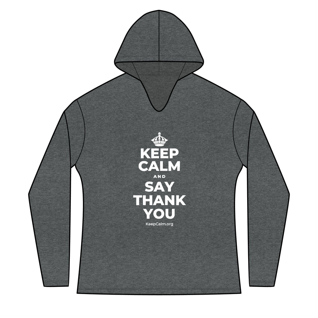 KEEP CALM AND SAY THANK YOU Women's Long Sleeve Hoodie