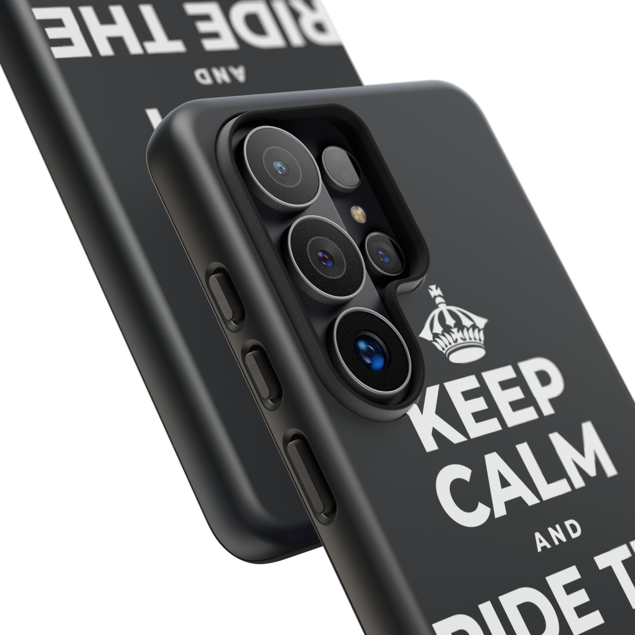 KEEP CALM AND RIDE THE GOOD WAVE Phone Case (Dark)