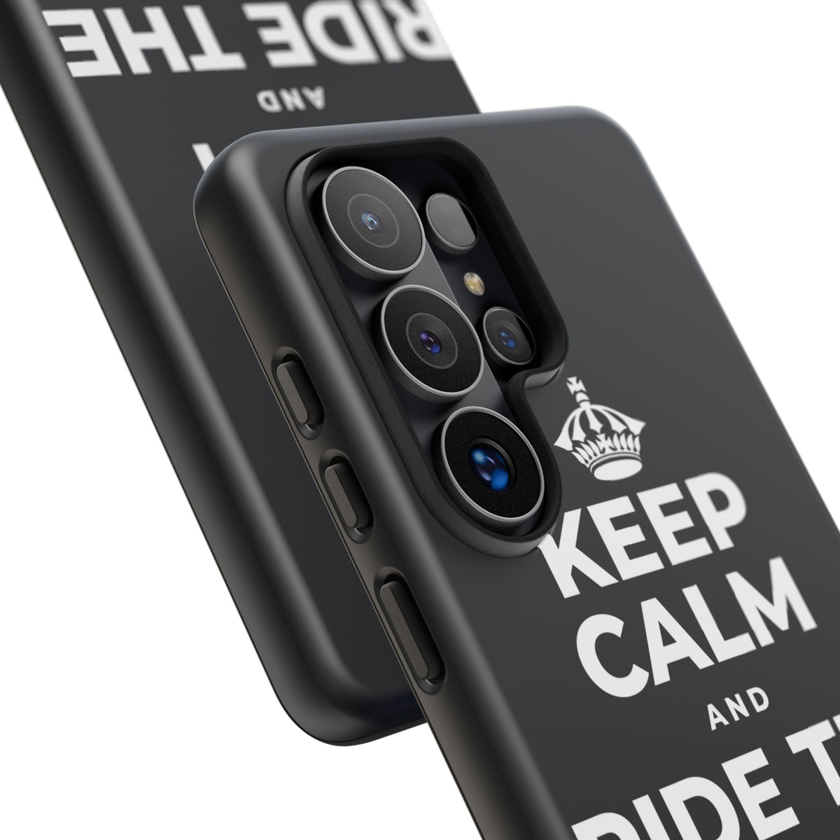 KEEP CALM AND RIDE THE GOOD WAVE Phone Case (Dark)