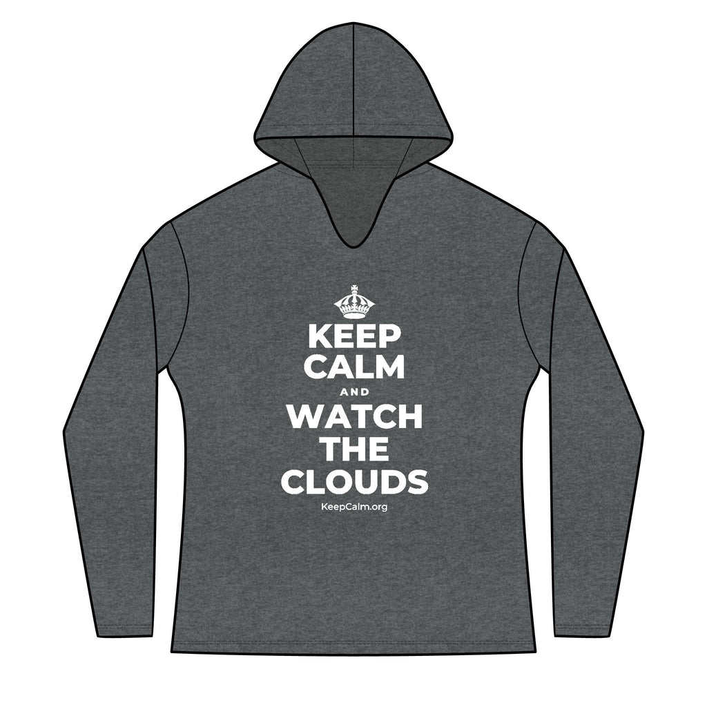 KEEP CALM AND WATCH THE CLOUDS Women's Long Sleeve Hoodie