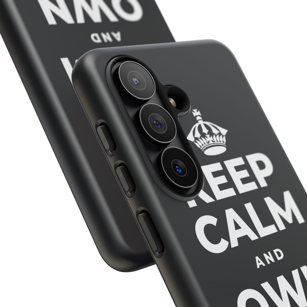 KEEP CALM AND OWN THE WIN Phone Case (Dark)
