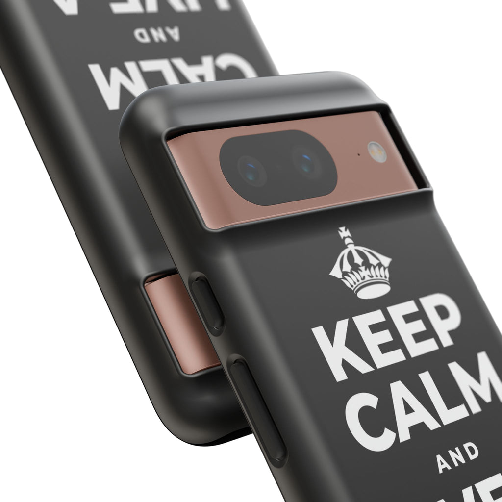 KEEP CALM AND LIVE A LITTLE Phone Case