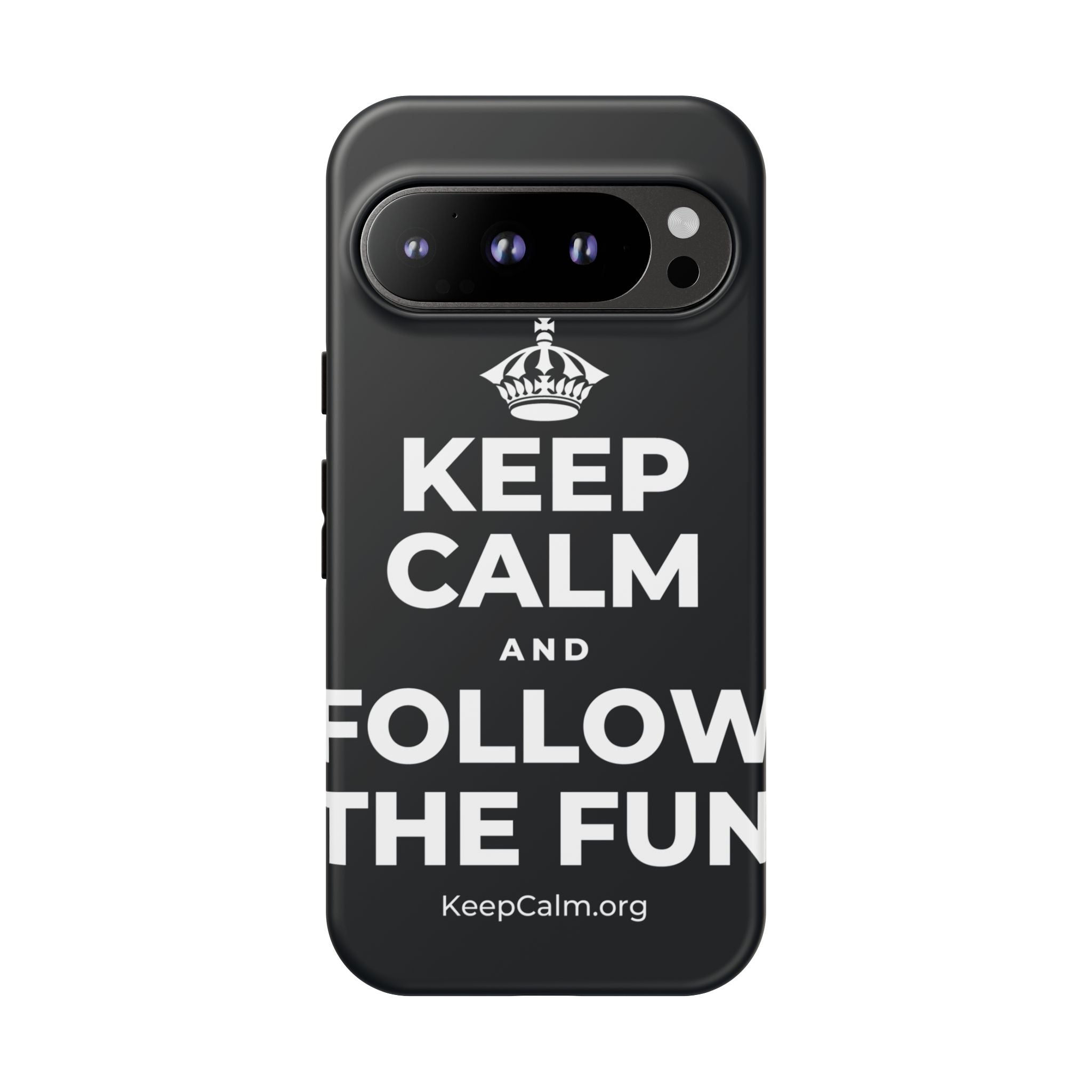 KEEP CALM AND FOLLOW THE FUN Phone Case (Dark)