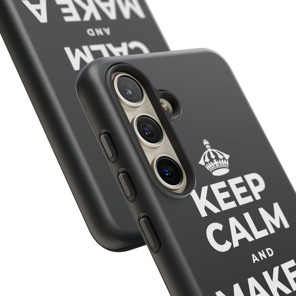 KEEP CALM AND MAKE A HAPPY MEMORY Phone Case (Dark)