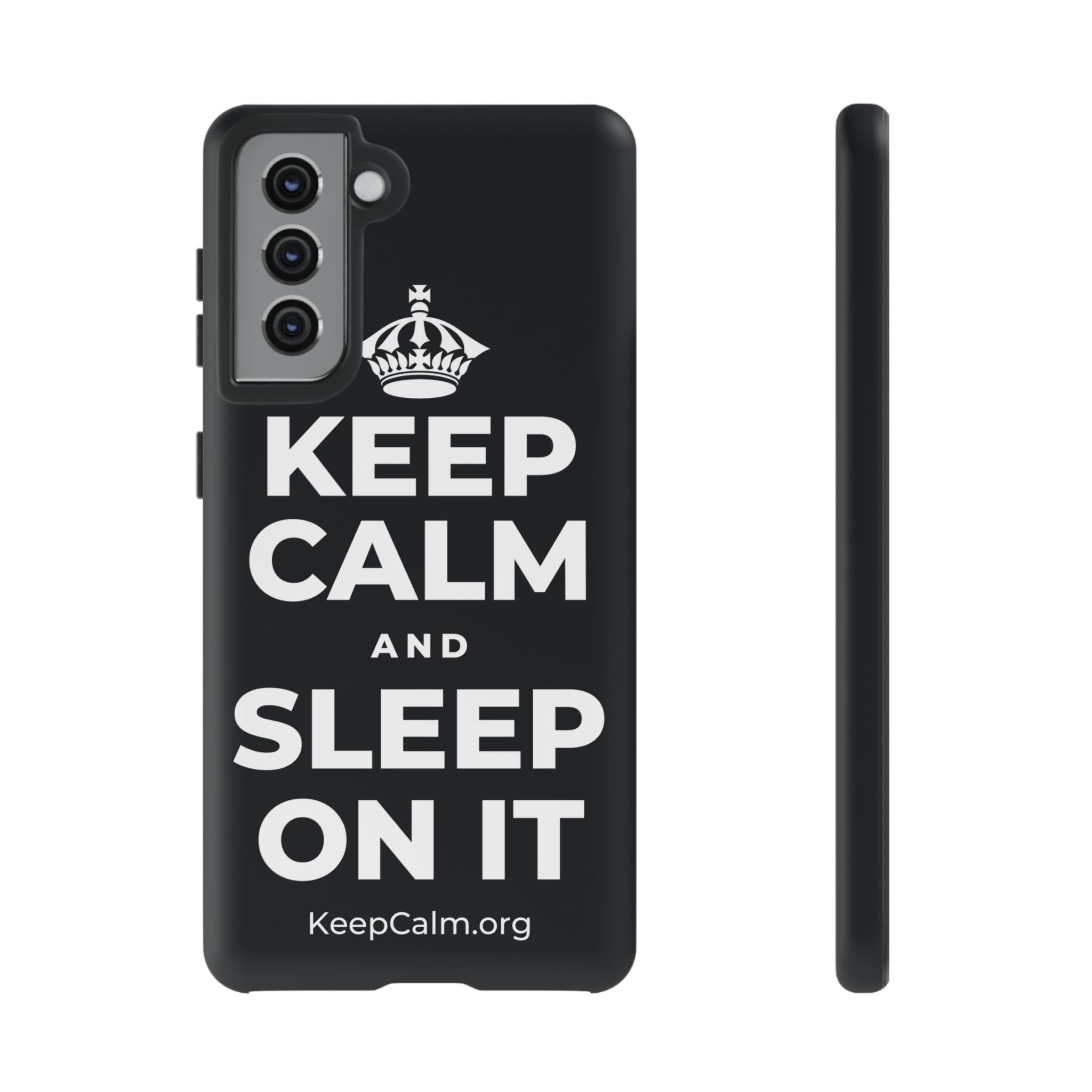 KEEP CALM AND SLEEP ON IT Phone Case (Dark)