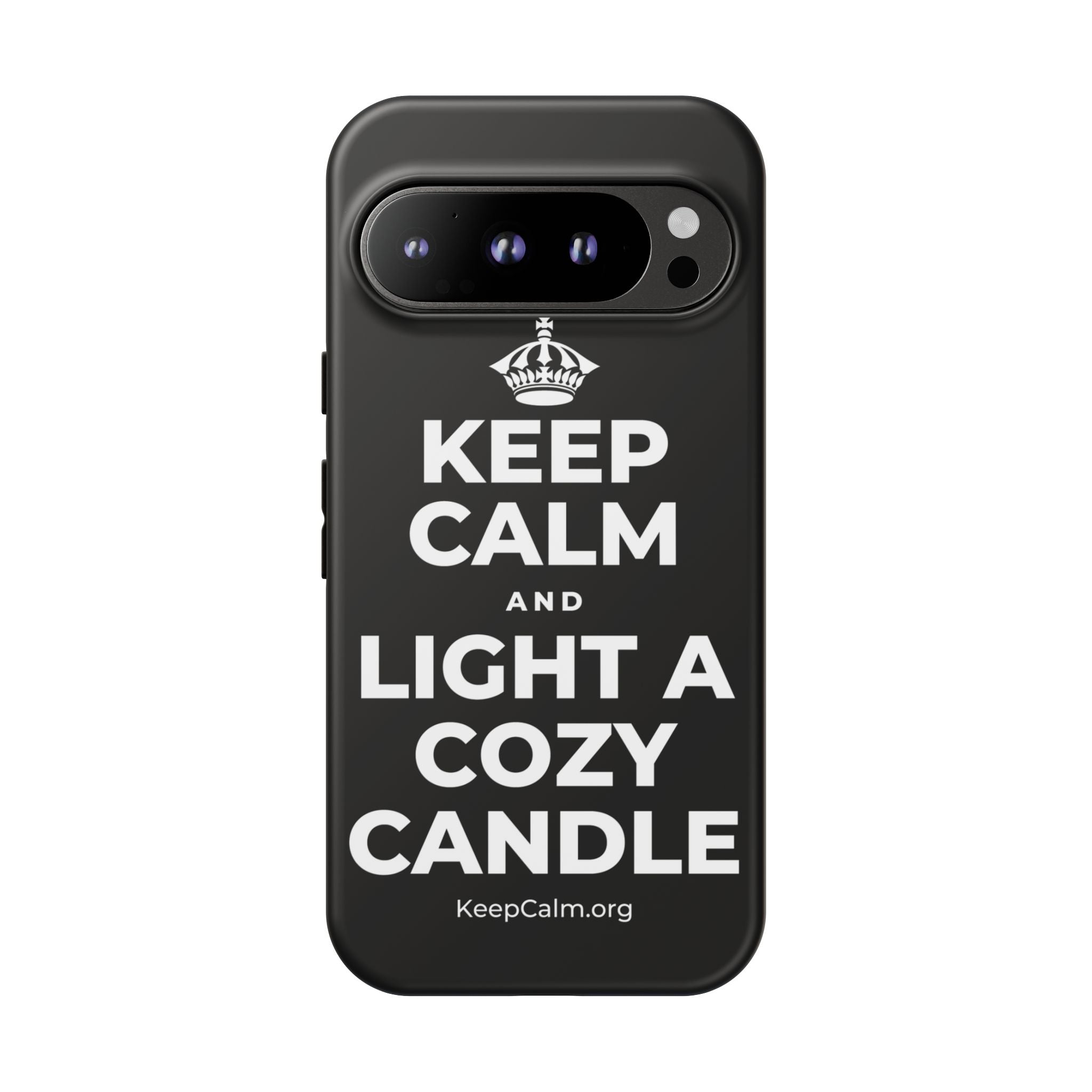 KEEP CALM AND LIGHT A COZY CANDLE Phone Case