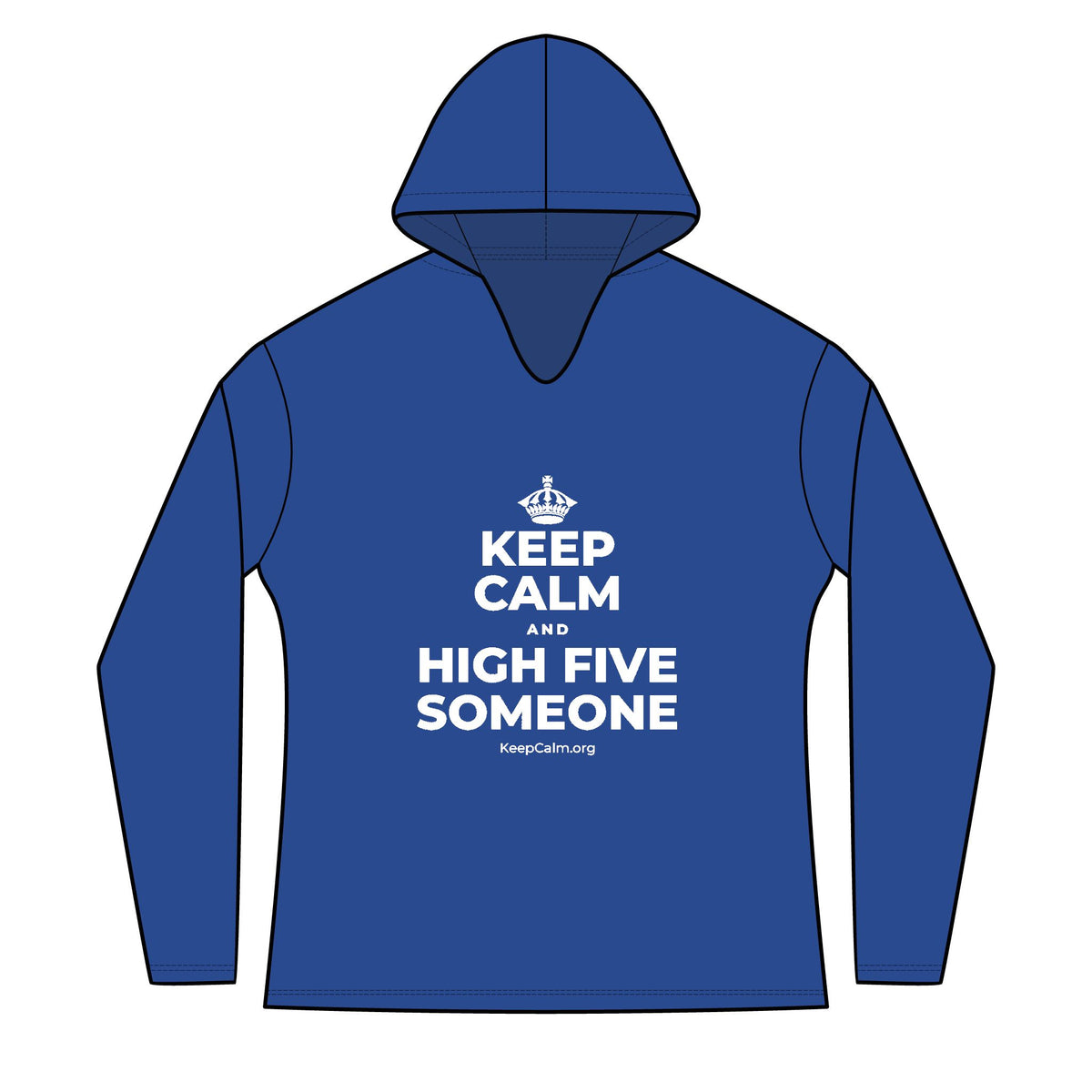 KEEP CALM AND HIGH FIVE SOMEONE Women's Long Sleeve Hoodie