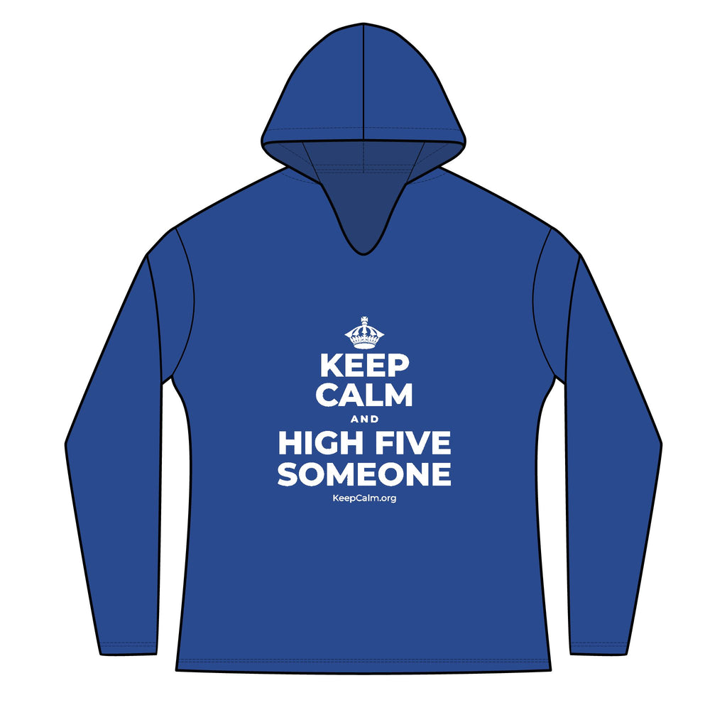 KEEP CALM AND HIGH FIVE SOMEONE Women's Long Sleeve Hoodie
