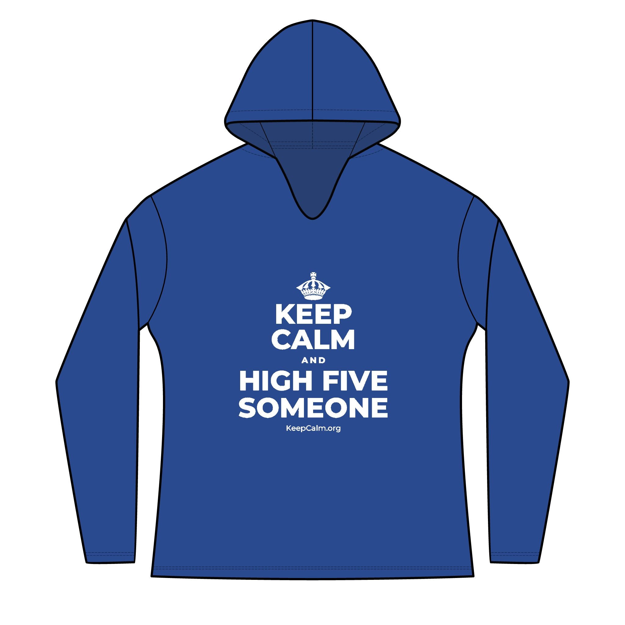 KEEP CALM AND HIGH FIVE SOMEONE Women's Long Sleeve Hoodie