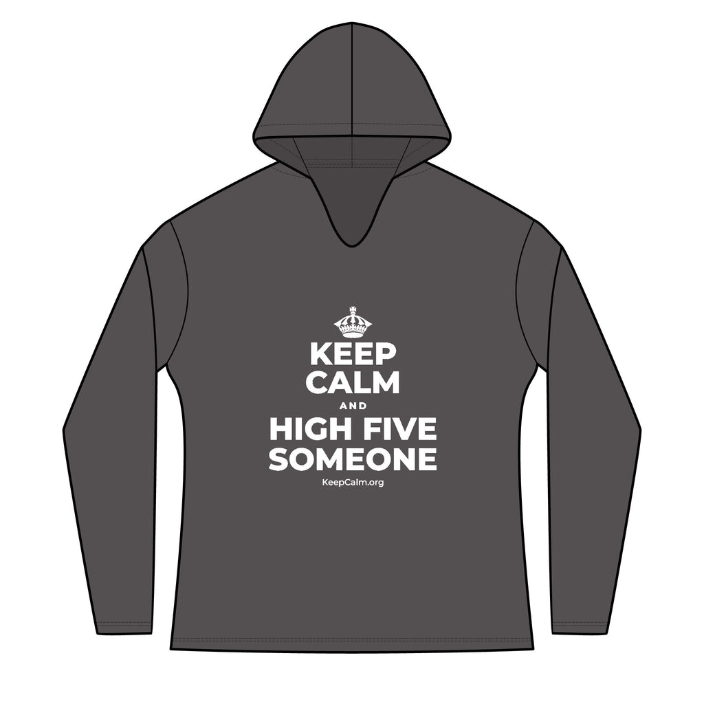 KEEP CALM AND HIGH FIVE SOMEONE Women's Long Sleeve Hoodie