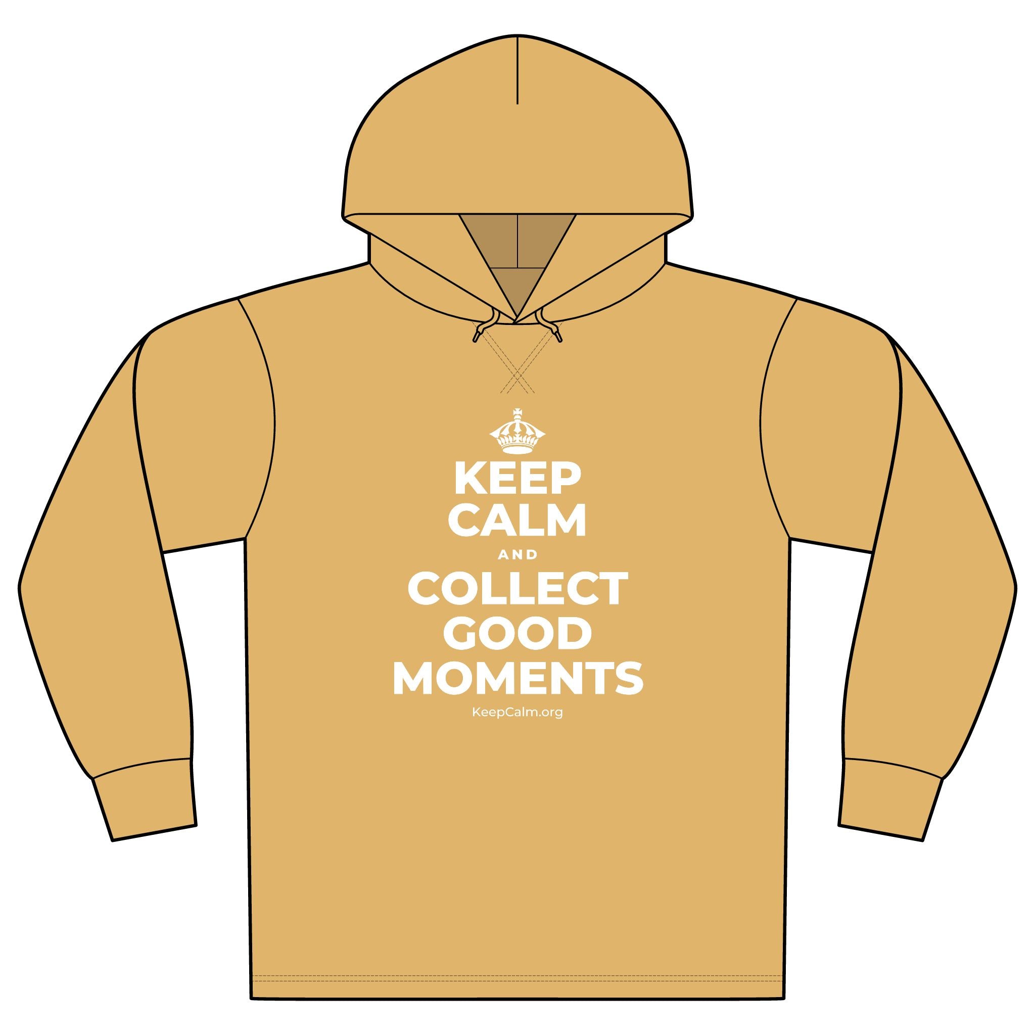 KEEP CALM AND COLLECT GOOD MOMENTS Organic Hoodie Tee