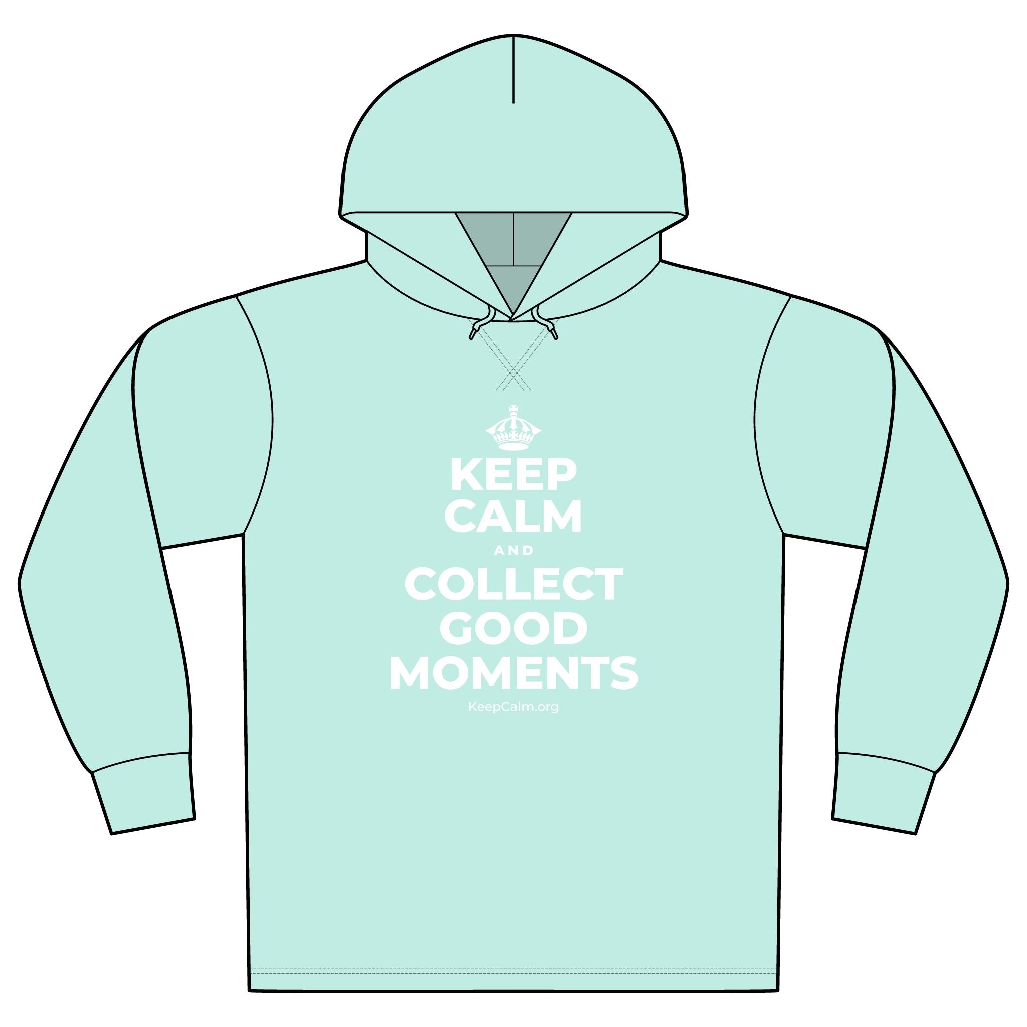 KEEP CALM AND COLLECT GOOD MOMENTS Organic Hoodie Tee