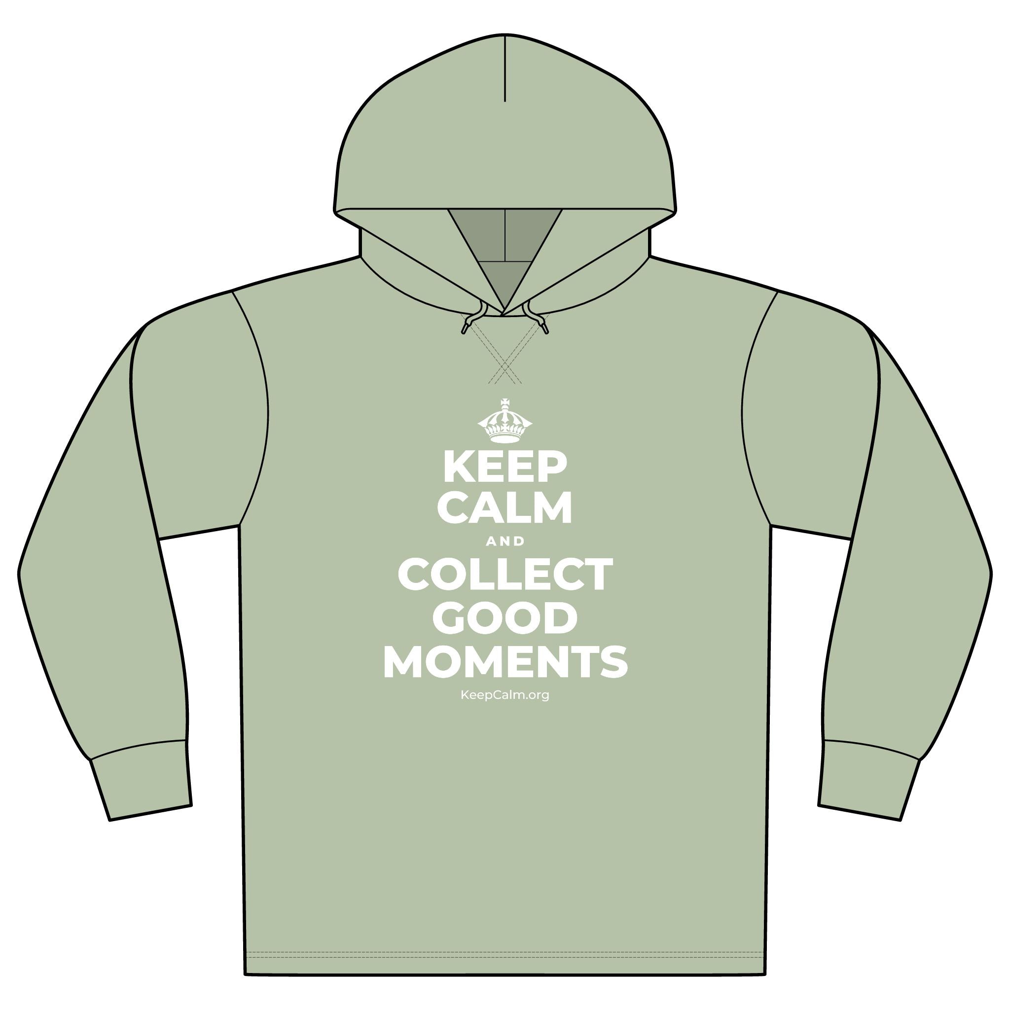 KEEP CALM AND COLLECT GOOD MOMENTS Organic Hoodie Tee